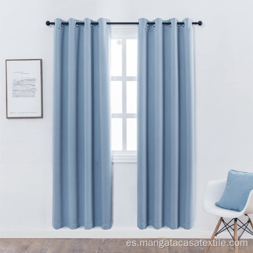 Cortinas apagadas Groommets 2 paneles para dormitorio